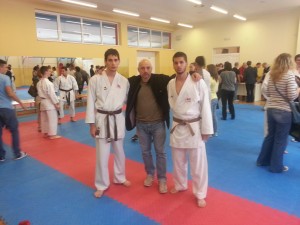 Dragan i Ilija sa trenerom Brankom